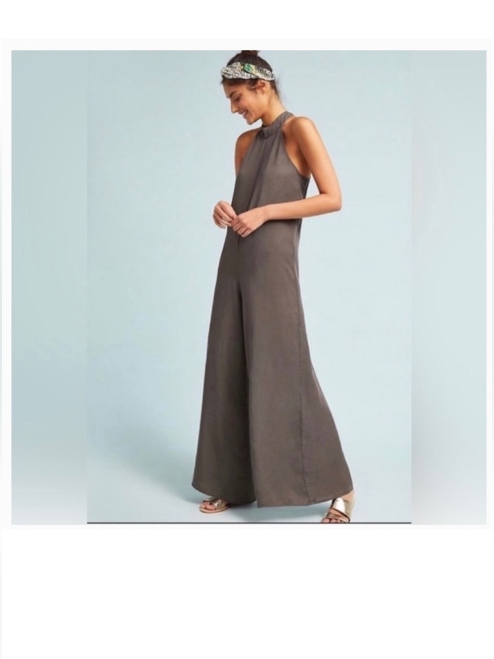 cloth & stone Sage/khaki jumpsuit